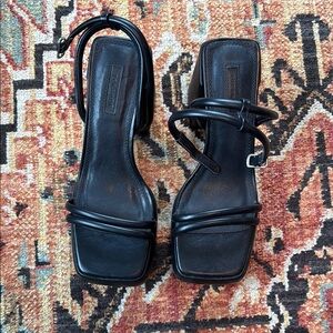 Too Shop size 8/39 chunky Black Strappy Sandals new never worn
